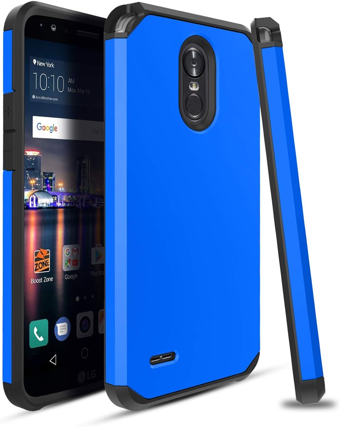 Dingoo LG Stylo 3 Case/Stylo 3 Plus/Stylus 3 Phone Case[Hybrid Dual Layer] Hard Armor Heavy Duty Protective Cover,Purple