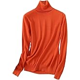 LATUD Womens' Turtleneck Knit Sweater