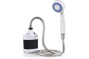 RUSUO Shower Head,Portable Camping Shower Outdoor USB Rechargeable Electric Shower Pump for Camping Car Washing Gardening Pet Cleaning