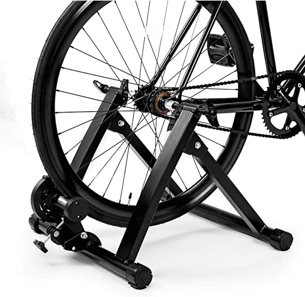 JTYX Roller Trainer for Bicycles, Foldable Bicycle Trainer Made of Steel, Bicycle Exercise Bike Indoor, Bicycle Trainer Roller Trainer for Bicycles Mountain Bike