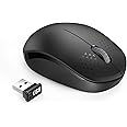 seenda Wireless Mouse - 2.4G Cordless Mice with USB Nano Receiver Computer Mouse with Noiseless Click for Laptop, PC, Tablet, Computer, and Mac - Black