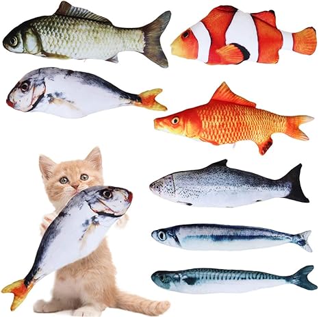 Anyasen Jouet Chat Poisson 7 Pieces Cataire Jouets Poisson Cataire Chat Jouets Catnip Poisson Cataire Poisson Cataire Chat Jouets Poisson En Peluche Interactive Pour Chat Jouet Pour Chat Amazon Fr Animalerie