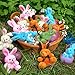 Easter Eggs Fillers 【24Pcs】12 Plush Bunnies + 12 Surprise Eggs 3