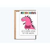 GreenStar Gifts Nonna Dinosaur Card Nonnasaurus - Dinosaur Birthday Card - Nonna Birthday Card - Happy Birthday Card - Mother's Day Card - Card For Nonna