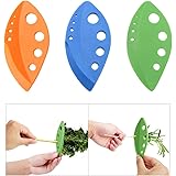 Snowyee Herb Stripping Tool, Easy Stripping Kale Collard Greens Chard Thyme Leaves Herb Remover Tool (3 in 1 Set)