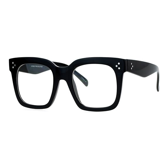 black frame eyewear