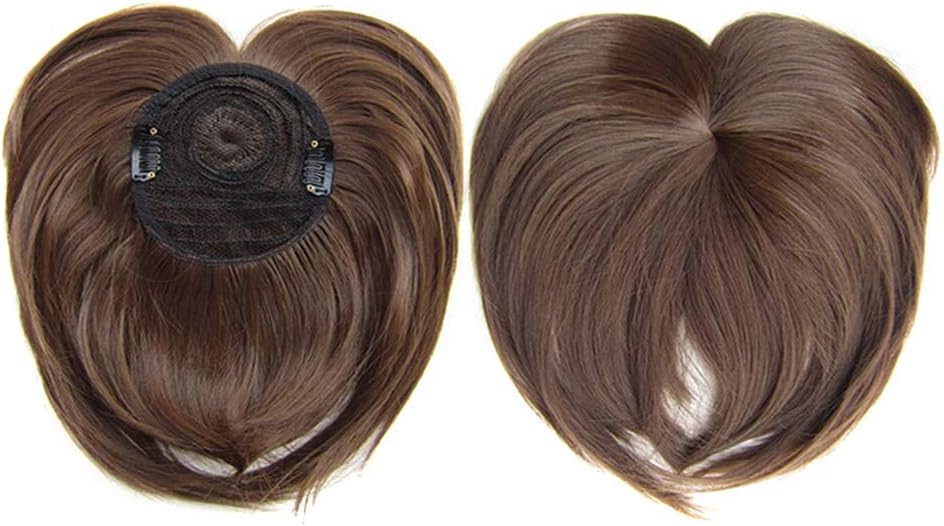 CerisiaAnn Hair Topper, Clip-on Heat Resistant Fiber Hair Extension Wig Hairpiece for Women