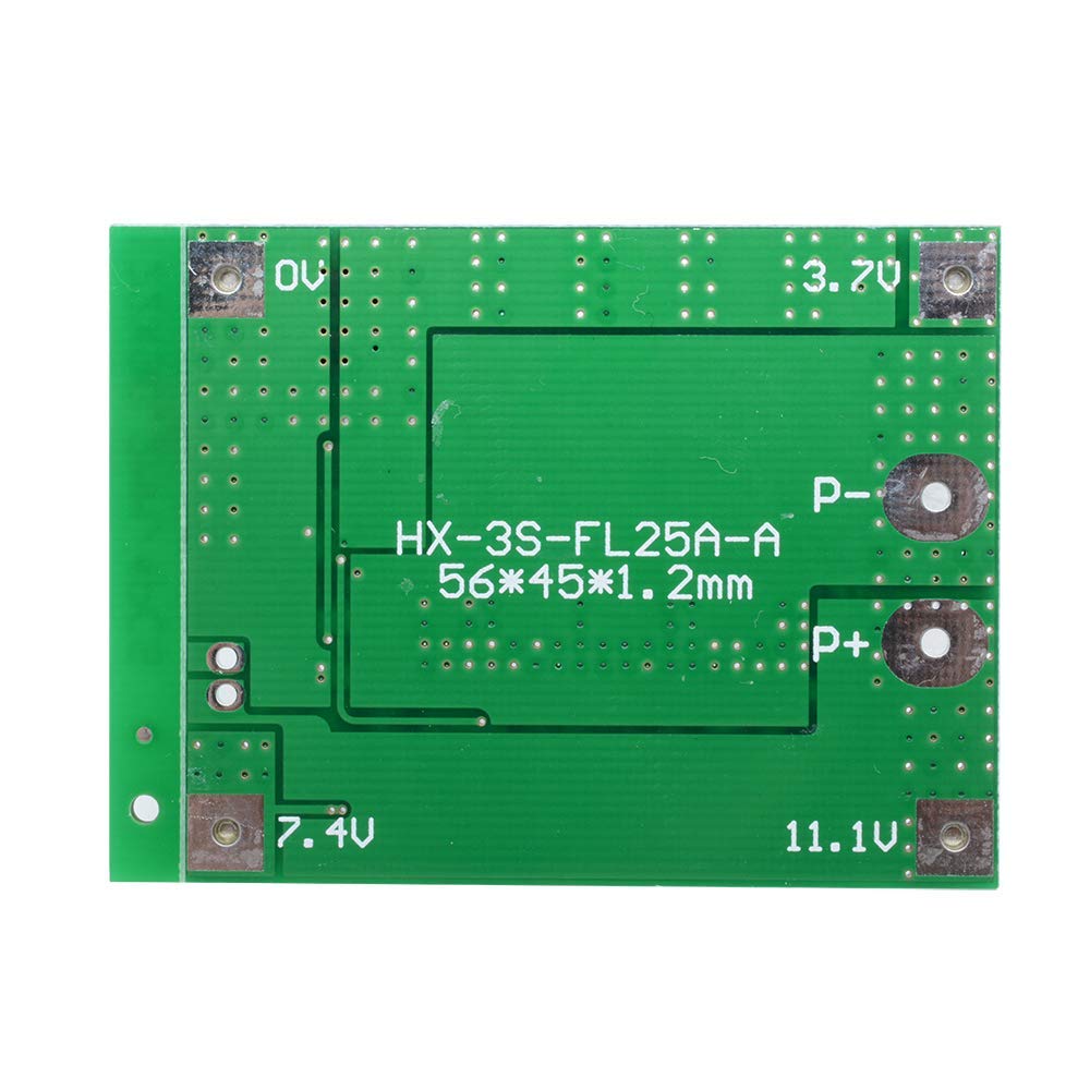 Youmile 2PACK PCB Protection Board 25A 3S 11.1V 12.6V Li-ion 18650 Lithium Battery Charger PCB BMS Protection Board Lipo Cell Module with Balance Charging For Current Drill Motor - Image 4