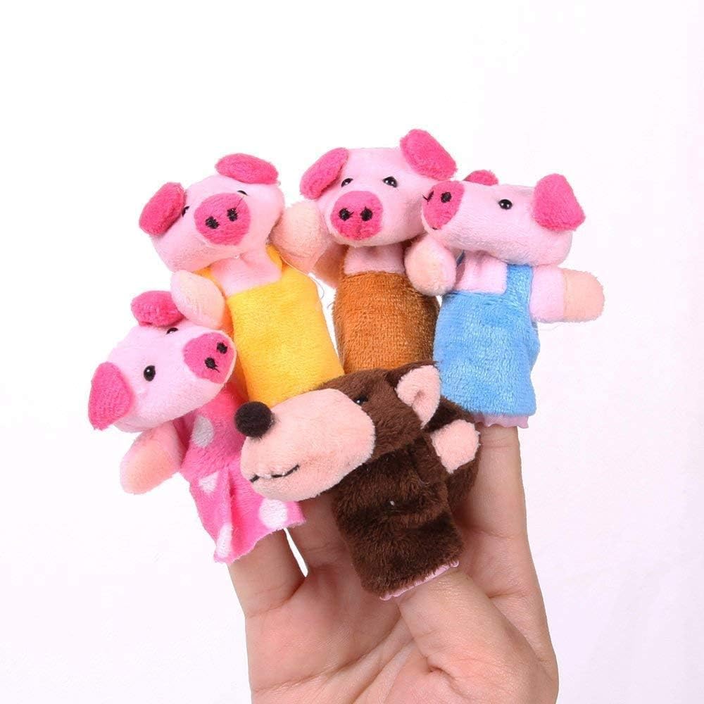 Jzhen Different Cute Hand Finger Animal Puppets Cartoon Baby Early Education Toys for Children Gift, Multicolor, 7cm x 3cm - Image 5