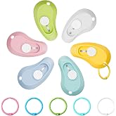 Lanties 6 Pcs Mini Keychain Box Cutter, Cute Retractable Utility Knife | Slide Open Design, Colorful Pocket Mini Cutters with Keychain, For Packages Letters Paper DIY Crafts