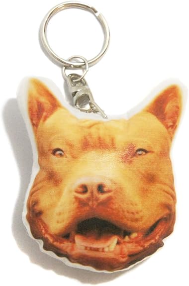 Amazon 犬 キーホルダー 48 アメリカン ピット ブル キーホルダー チェーン