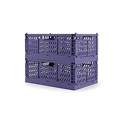 Domiella 2-Pack Crates for Storage, Storage Crates
