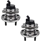 Autoround 512495 Pair Rear Wheel Bearing and Hub Assembly Compatible with 2014-2019 Kia Soul, 2015-2019 Kia Soul EV 5 Lugs w/ABS