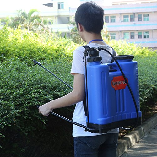 Coldcedar Backpack Sprayer for Killing Weeds in Lawns and Gardens 18L 4.75 Gallon Manual Knapsack Pesticide Fertilizer Sprayer for Professionals Applying Herbicides