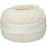 Lizbeth Size 80 HH80610 HH80 Cotton Thread 184 Yds 10G, Cream