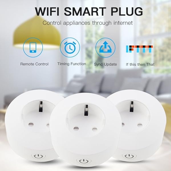 Smart Plug WiFi Mini Plug Funciona con Amazon Alexa Google Home Interruptor De Control Remoto del Temporizador No Se Requiere HubWhite