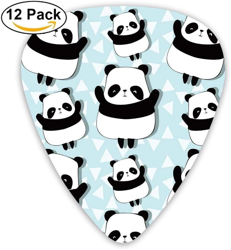 Panda Jump Time Classic Guitar Pick (12 Pack) for Electric Guita Bass