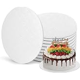 Packpal 12 Inch Round Cake Boards, 10PACK White Cake Drums, Sturdy Cake Cardboard Bases para Pasteles for Pastry Baking, Wedding,Party, Fathers Day Pizza Desserts 1/4 Inch Thick
