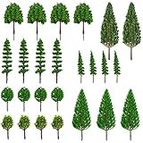 25pcs Model Trees Model Train Scenery Mixed
