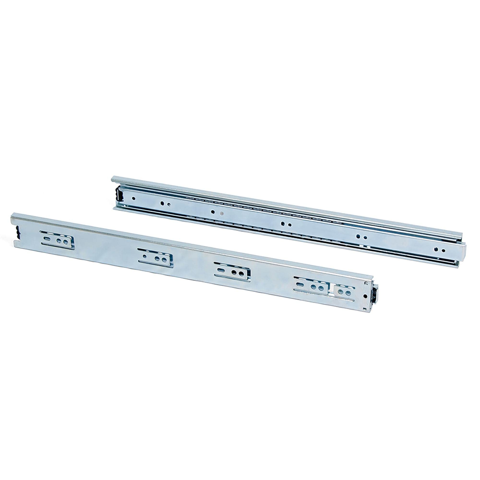 Emuca - Set of full extension ball bearing runners/slides 1,77x15,7 inch (45mm x 400mm) for drawer, 77,16 lb (35 kg)