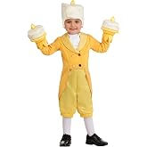 Toddler Lumiere Costume | Disney Beauty and the Beast Outfit Includes Jacket, Shirt, Pants, Headpiece, and Gloves