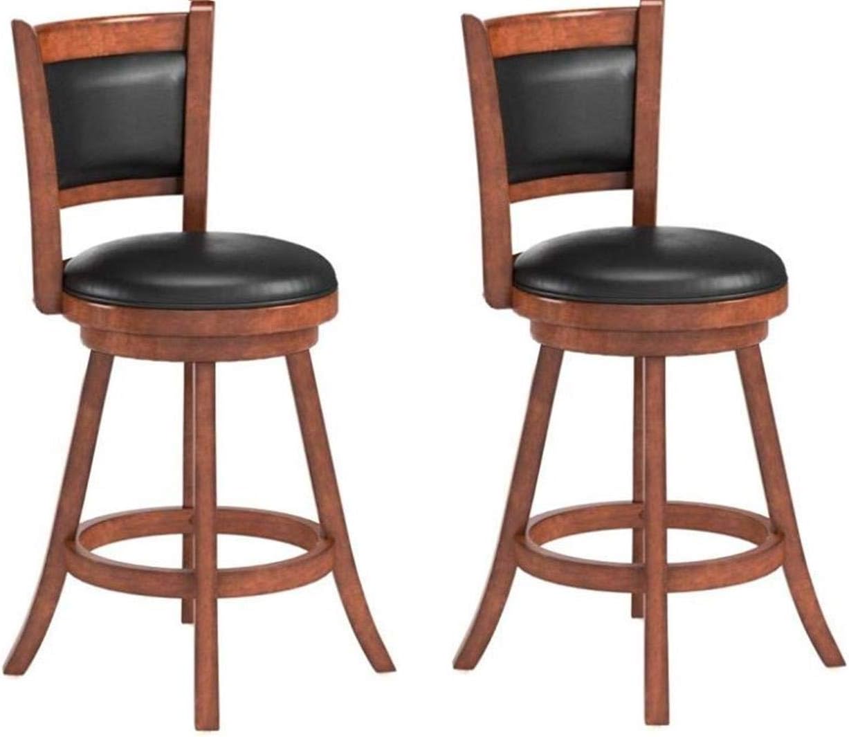 Coaster Home Furnishings CO-101919 Swivel Counter Height Stool, Chestnut and Black