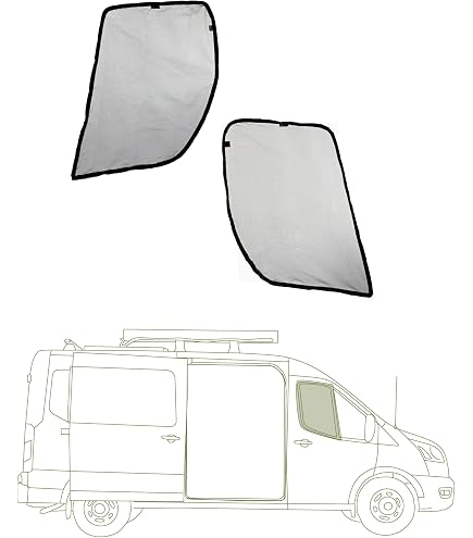 Lithium-King 2-Pack Window Vent Bug Screens For 2014-2024 RAM PROMASTER Van – Mesh Inserts