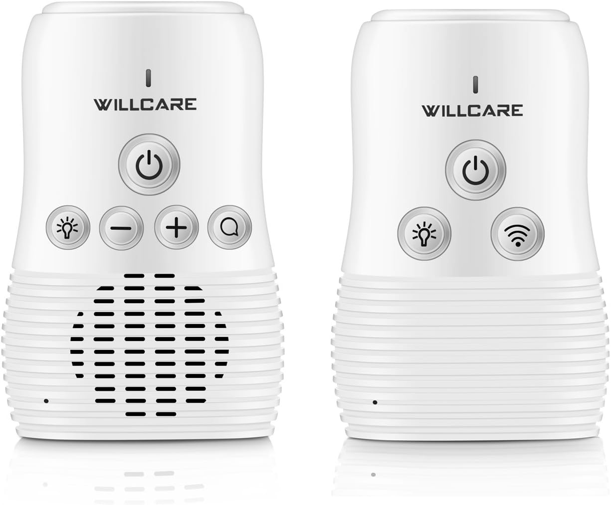 Willcare Upgraded DBM-8 Baby Monitor with Two-Way Audio, Smooth Night Light, Rechargeable Battery Operated Parent Unit & Long Range, DBM-8 2.0. (Beige)