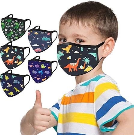 Amazon Maszone 子供用マスク 洗える キャラクター 5枚入り 洗えるマスク 恐竜柄 マスク 超快適マスク マスク 涼しめ 子供 布マスク 子供用マスク 洗える かわいい 子供用マスク キッズ 洗える 立体マスク 男の子 女の子 洗濯可能 Maszone 布マスク