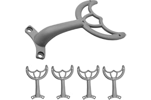 Aginkgo 5 Pack Ceiling Fan Replacement Blades Arm for 42 inch Brass Fan Blade Arm (Gray)