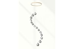 Rodudu Disco Ball Mobile Spiral Spinner Ball with Bamboo Circle, 36 Inch for Outdoor Indoor Garden Yard Patio Home Decoration Birthday Wedding Party