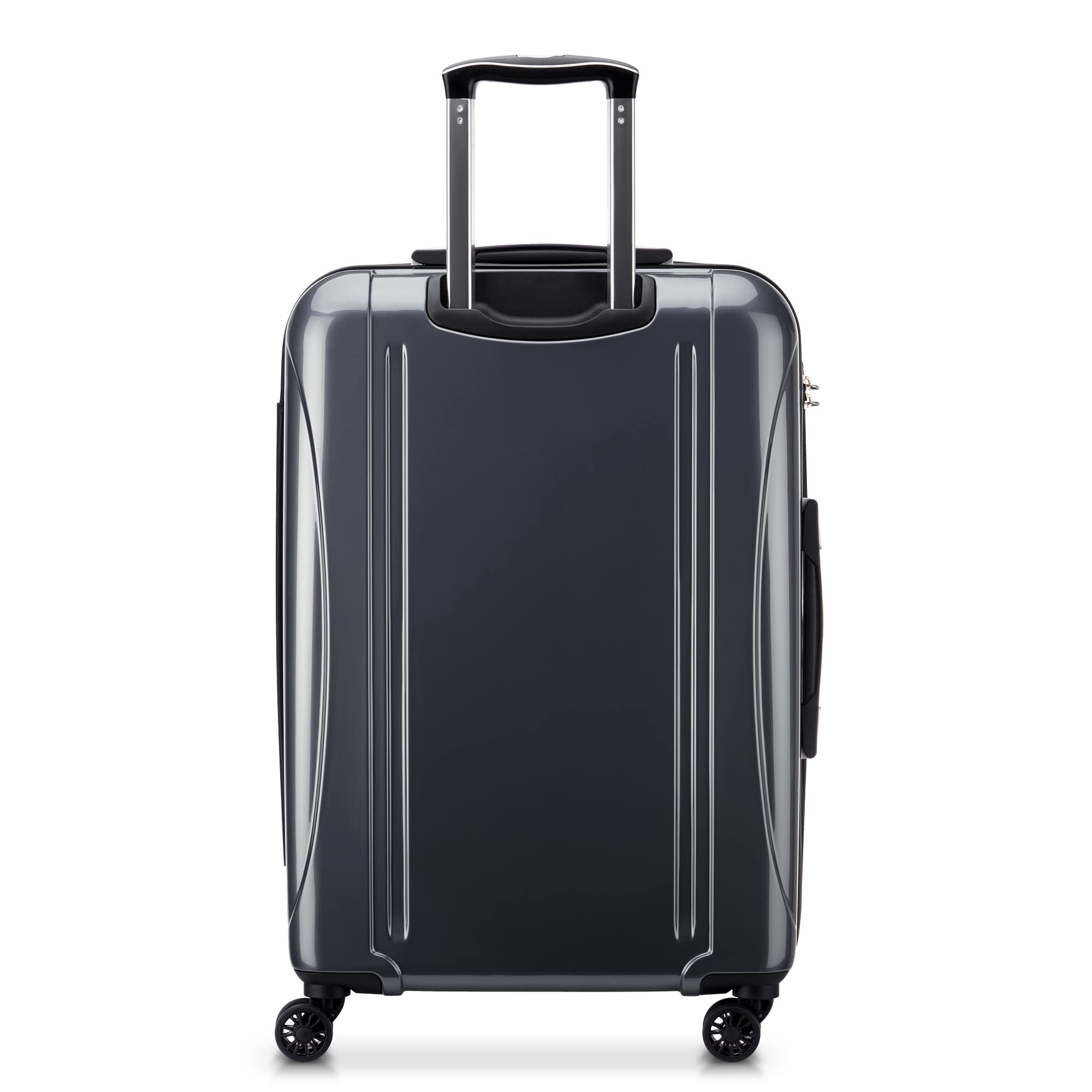 DELSEY PARIS Helium Aero Hardside Expandable Luggage with Spinner Wheels, Titanium, Checked-Medium 24 Inch