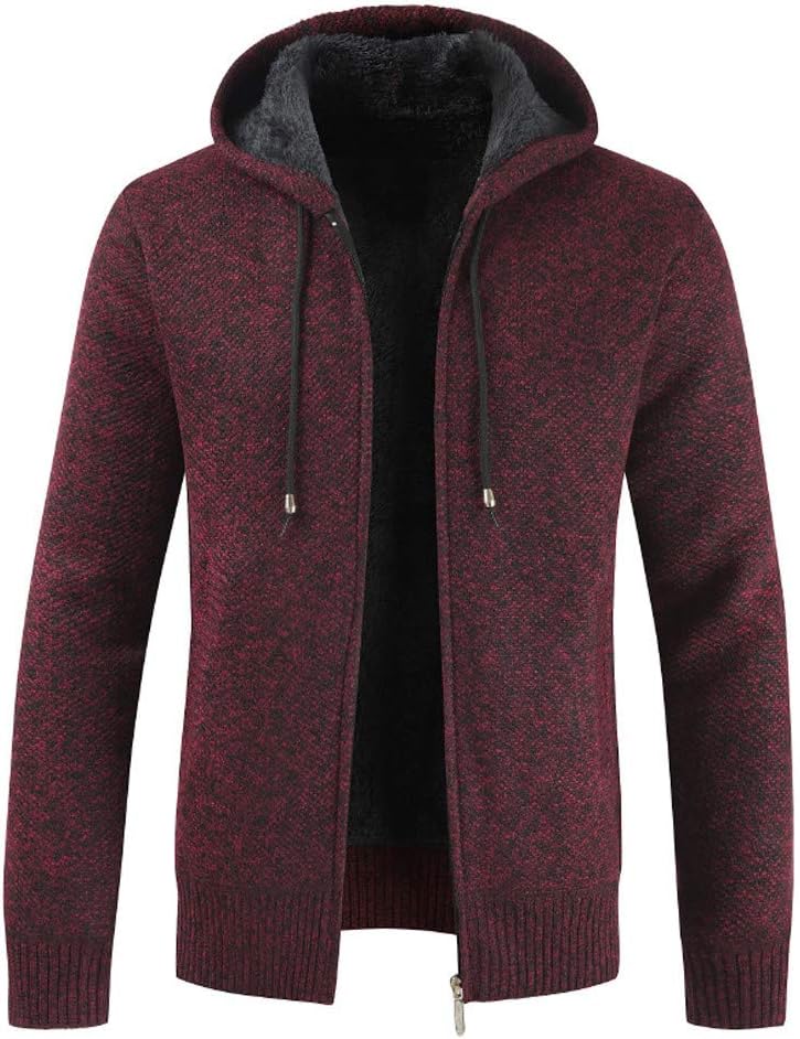 Yuxikong Winter Outdoor Solid Windproof Solid Warm Hooded Fleece Coats Jackets