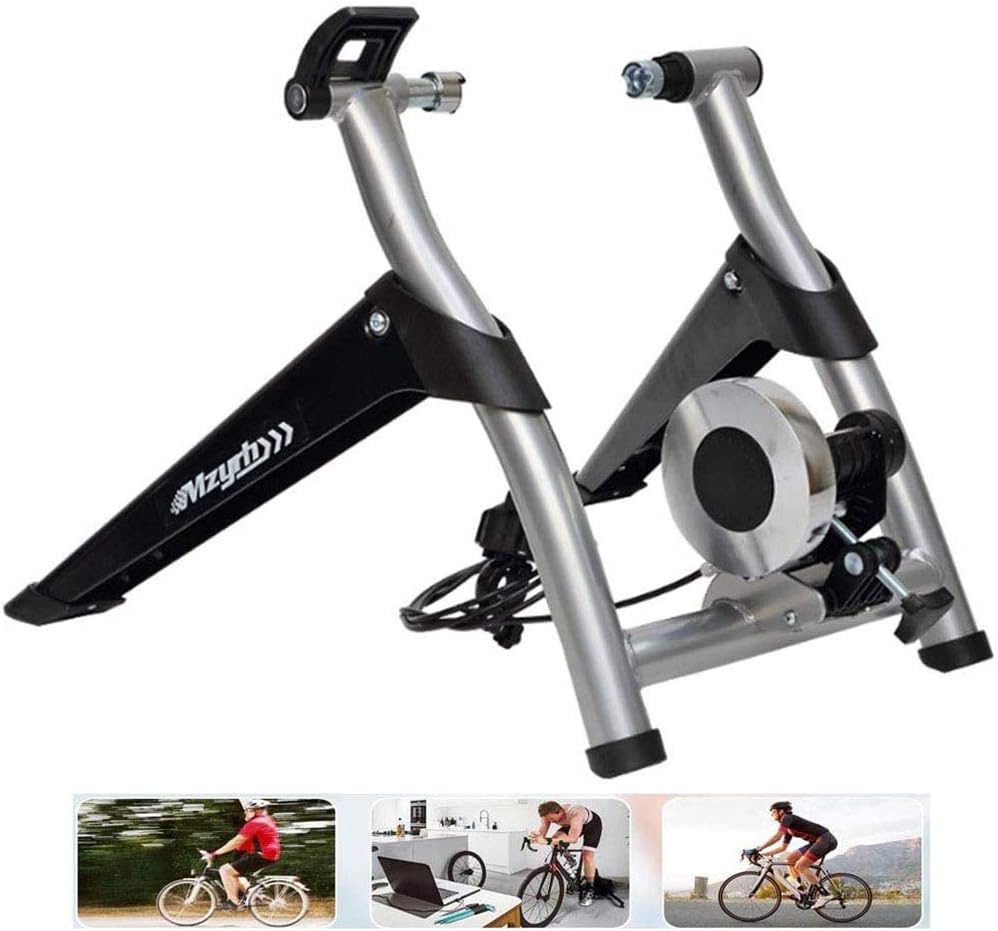 QXT Foldable Indoor Bike Trainer, Variable Resistance The Bike Rollers Make Bicycle Training at Home Possible, Indoor Bicycle Trainer,Black