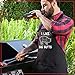 Nomsum Durable Cotton-Blend Cooking Apron for Men - Funny Gag Present & Practical Dad Gear with Wide Coverage and Adjustable Straps for Baking, Grilling - I Like Big Butts Apron