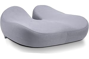 Forcanby Seat Cushions for Office Chairs - Pressure Relief Seat Cushion - Car Seat Cushions for Pressure Relief, Tailbone Pain, Sciatica & Back Pain Relief for Office Chairs (Light Grey-U Shape)