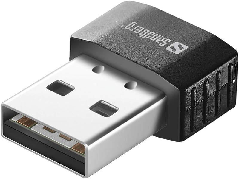 Sandberg Micro Wifi Dongle 650 Mbps USB WiFi Adapter Dual Band 2.4GHz 5GHz