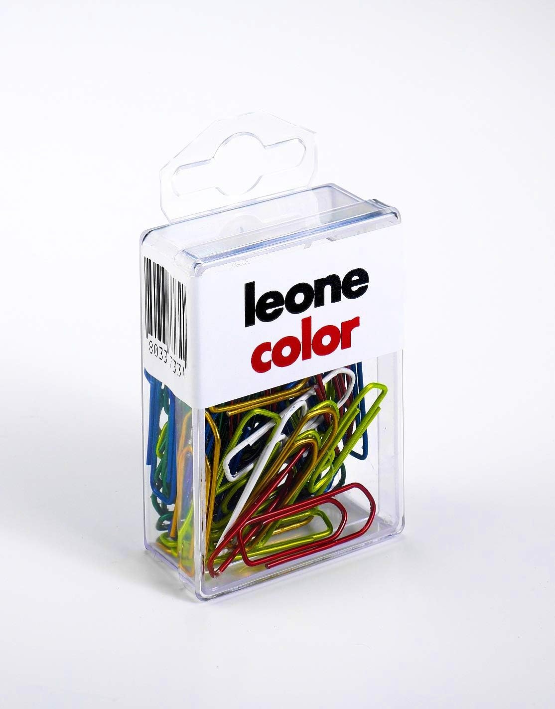 Coloured Metallic Lion of The Age Hair Clips No. 4 - mm. 32 Leonecolor Hanging Boxes Pack of 50 - Made in Italy