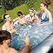 M-spa mspa Lite Alpine Inflatable Hot Tub | Relaxation and Hydrotherapy Portable Outdoor Jacuzzi Tub Jets Bubble Massage Pool Square for 4 Persons ( 62 x 62 x 27 inches )