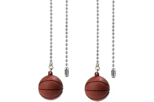 DAYONE Ceiling Fan Pull Chain Ornaments Extension Basketball Light Pull Chains for Ceiling Fans Lights Lamp 2Pack