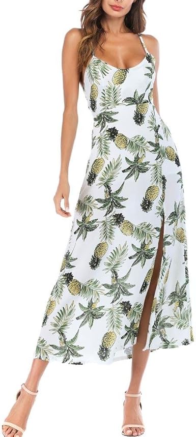 pineapple maxi dress