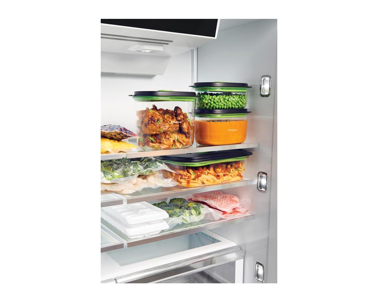 FoodSaver Preserve & Marinate Vacuum Containers | 700 ml & 1.2 L | Airtight BPA-Free Food Containers | Leak-Proof | Dishwasher-Safe | 2 Count