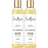 Shea Moisture Body Oil, Daily Hydration 2-Pack &ndash; Lightweight, Non-Greasy Moisturizer with 100% Extra Virgin Coconut Oil, Coconut Milk, and Acacia Senegal, 8 Oz Ea