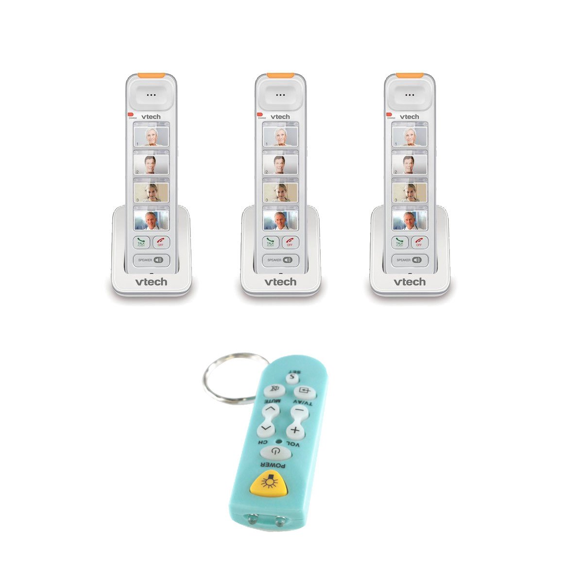 Buy Vtech SN6307 CareLine Photo Speed Dial Cordless Handset (Three Pack