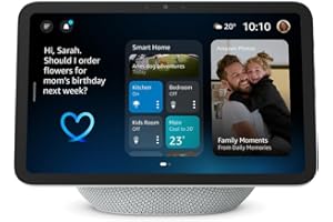 �鶹�� Echo Show 8 (newest model), Vibrant HD 8.7" display with spatial audio, Glacier White, with Alexa+ Early Access