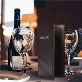 Fituenly Leather Restaurant Bill Holder 4pk Guest Check Card Menu Holder Black view 3