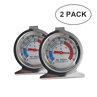 MLIN-KELy termómetro para nevera, acero inoxidable, impermeable ...