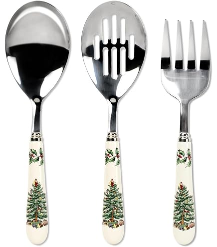 Spode Lot De 2 Plats Ovales Cannelés Motif Sapin De Noël - 15,2 Cm, Parfait Pour Les Fêtes