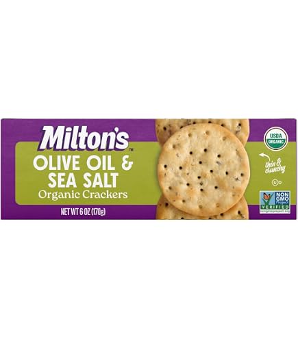 Amazon.com : Milton's Organic Crackers, Olive Oil & Sea Salt