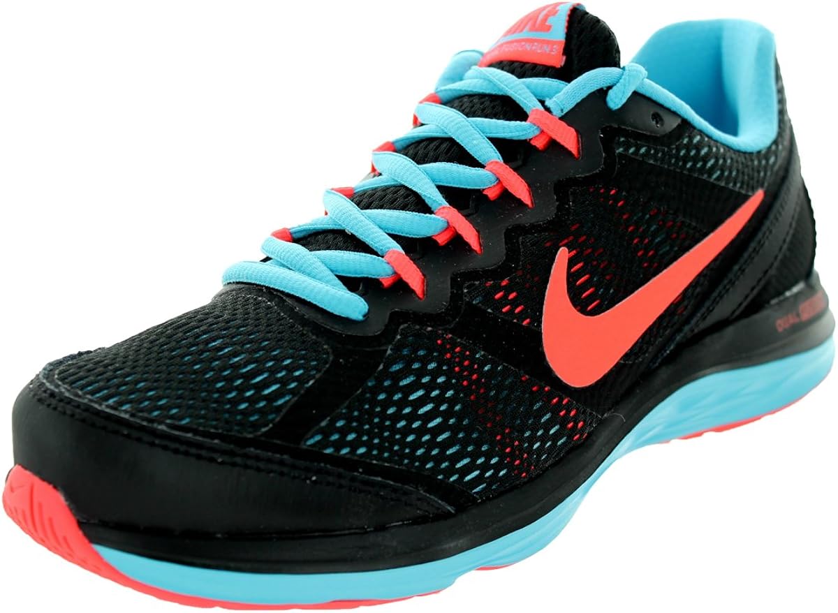 Nike Women�s Dual Fusion Run 3 Black/Hot Lava